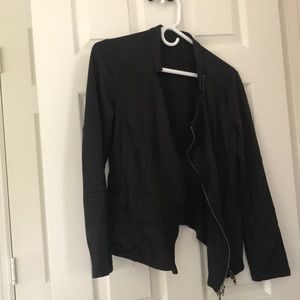 Black 100% PVC leather jacket